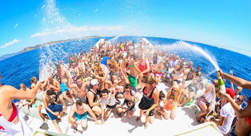 Boat party Ibiza